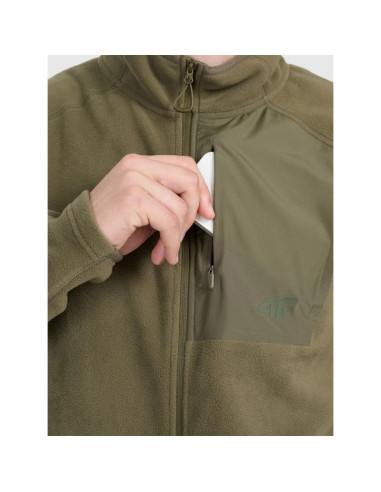 Polar ze stójką polartec regular męski 4f 4fwaw25tflem333-43s