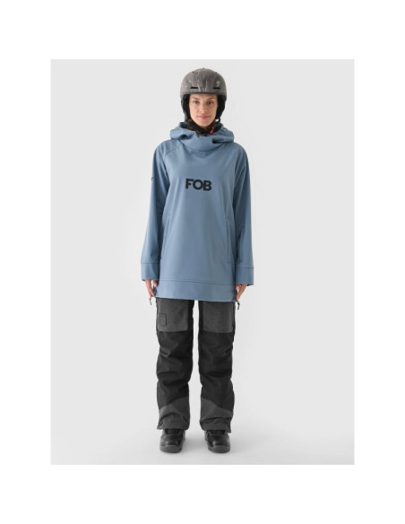 Bluza snowboardowa z softshellu membrana 5000 damska 4f 4fwaw24tsoff289-32s