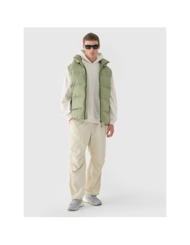 Bezrękawnik puchowy z naturalnym wypełnieniem męski 4f 4fwaw24tvjam148-43s