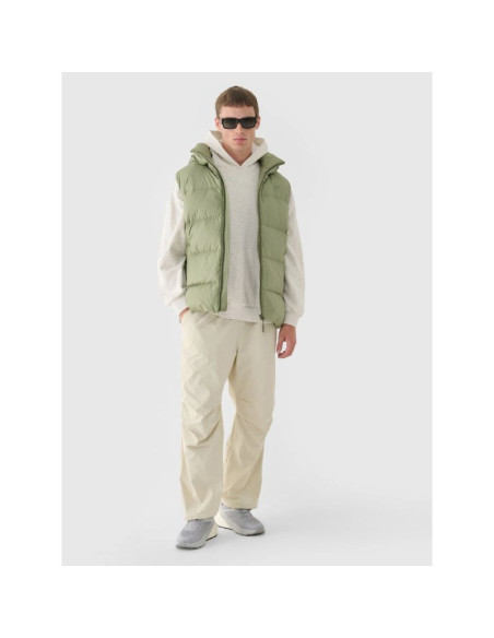 Bezrękawnik puchowy z naturalnym wypełnieniem męski 4f 4fwaw24tvjam148-43s