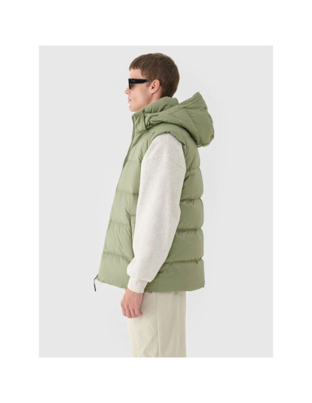 Bezrękawnik puchowy z naturalnym wypełnieniem męski 4f 4fwaw24tvjam148-43s