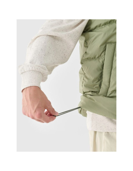 Bezrękawnik puchowy z naturalnym wypełnieniem męski 4f 4fwaw24tvjam148-43s