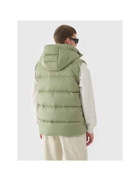 Bezrękawnik puchowy z naturalnym wypełnieniem męski 4f 4fwaw24tvjam148-43s