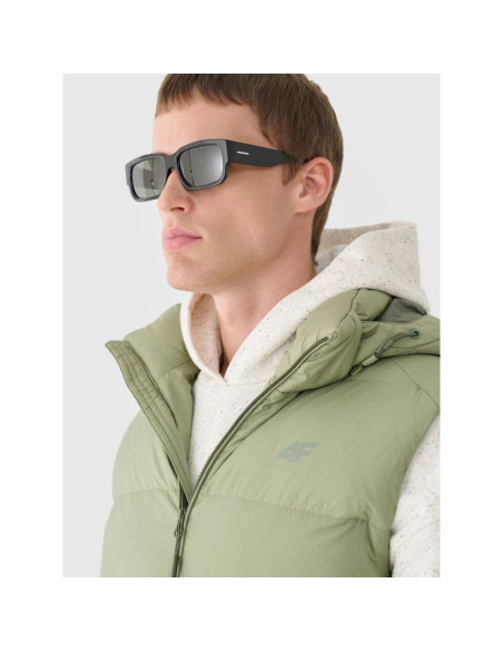 Bezrękawnik puchowy z naturalnym wypełnieniem męski 4f 4fwaw24tvjam148-43s