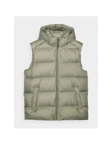 Bezrękawnik puchowy z naturalnym wypełnieniem męski 4f 4fwaw24tvjam148-43s