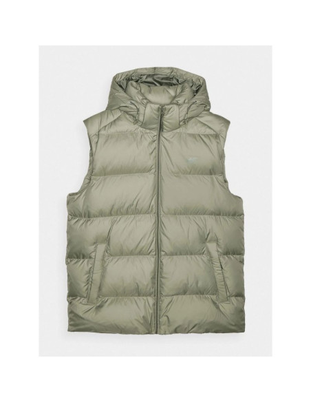 Bezrękawnik puchowy z naturalnym wypełnieniem męski 4f 4fwaw24tvjam148-43s