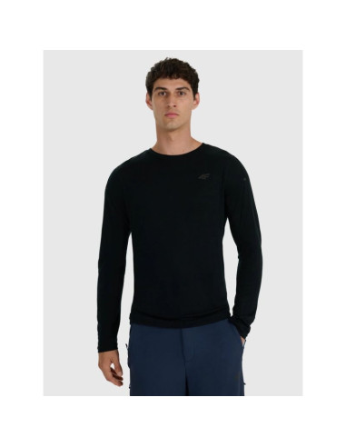 Longsleeve trekkingowy szybkoschnący z wełną merino męski 4f 4fwaw25tflom430-20s