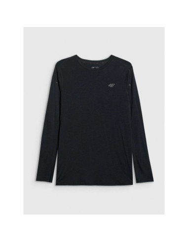 Longsleeve trekkingowy szybkoschnący z wełną merino męski 4f 4fwaw25tflom430-20s