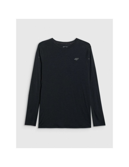Longsleeve trekkingowy szybkoschnący z wełną merino męski 4f 4fwaw25tflom430-20s