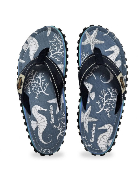 Japonki gumbies islander flip-flops unisex seahorse