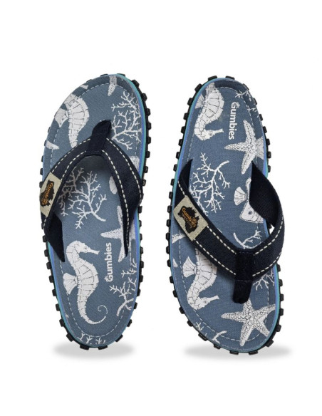 Japonki gumbies islander flip-flops unisex seahorse