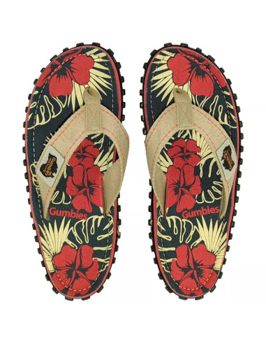 Japonki gumbies islander denim hibiscus gu