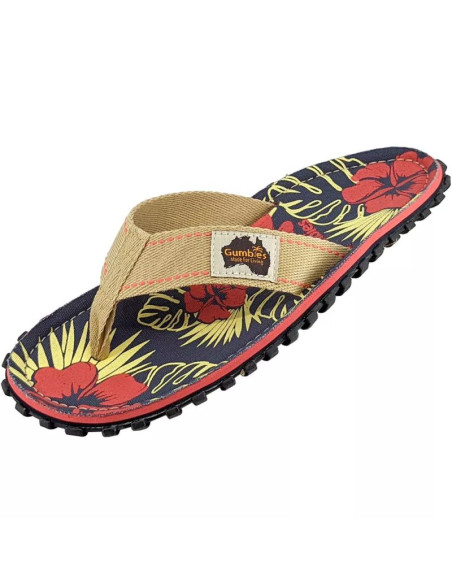 Japonki gumbies islander denim hibiscus gu