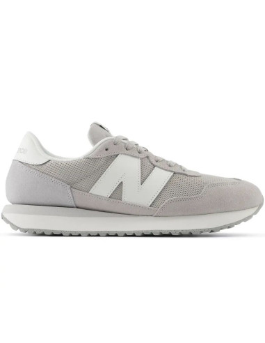 Sneakersy męskie new balance 237 buty sportowe zamszowe szare (ms237lgg)
