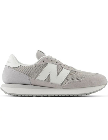 Sneakersy męskie new balance 237 buty sportowe zamszowe szare (ms237lgg)