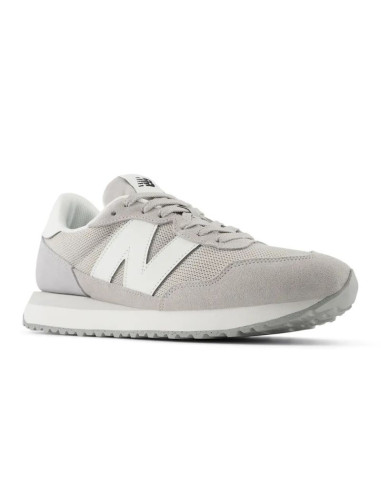 Sneakersy męskie new balance 237 buty sportowe zamszowe szare (ms237lgg)