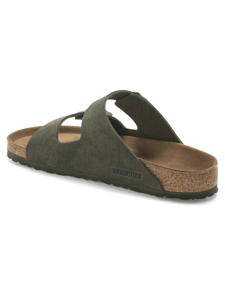 Klapki birkenstock arizona vegan microfaser regular damskie-męskie desert dust thyme na szeroką stopę wegańskie (1024550)