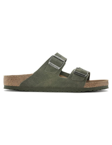 Klapki birkenstock arizona vegan microfaser regular damskie-męskie desert dust thyme na szeroką stopę wegańskie (1024550)
