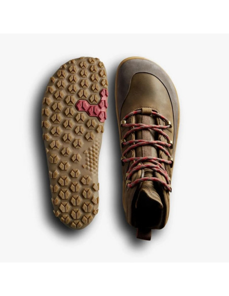 Buty męskie vivobarefoot tracker leather at mens brązowe (30953302)