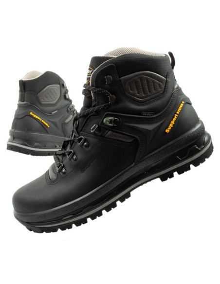 Grisport nero buty męskie trekkingowe skóra wodoodporne za kostkę