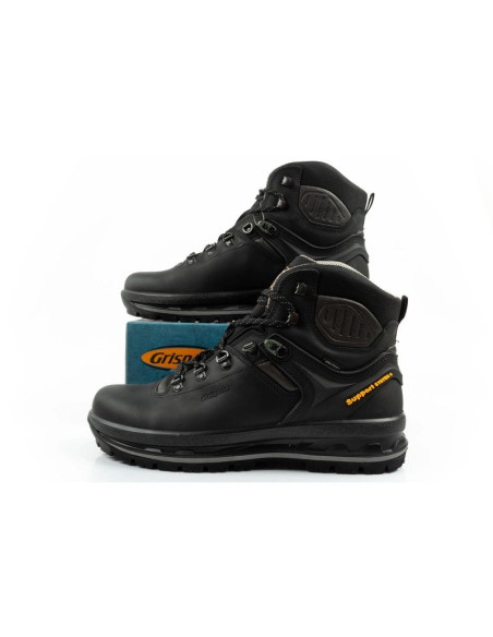 Grisport nero buty męskie trekkingowe skóra wodoodporne za kostkę