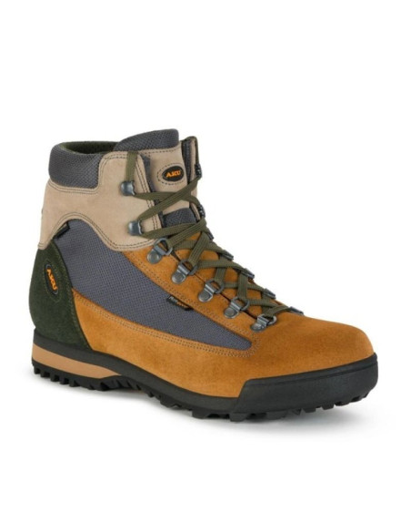 Aku buty sportowe trekkingowe damskie slope gtx skórzane za kostkę brązowe szare