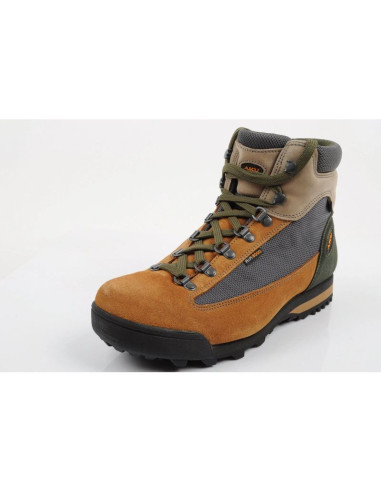 Aku buty sportowe trekkingowe damskie slope gtx skórzane za kostkę brązowe szare