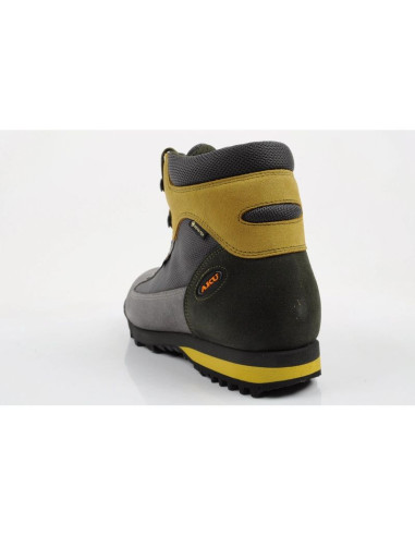 Aku buty sportowe trekkingowe męskie slope gtx skórzane za kostkę szare żołte