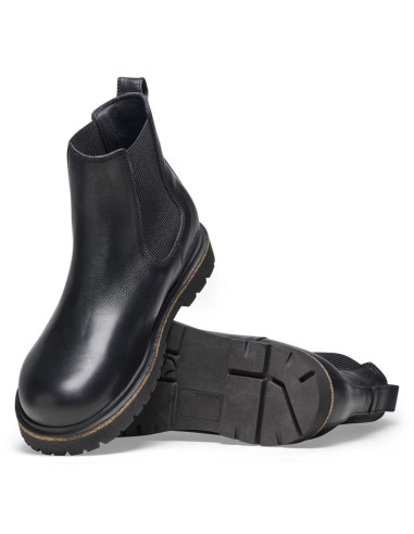 Sztyblety męskie birkenstock highwood slip on m lena black ze skóry naturalnej (1025764)