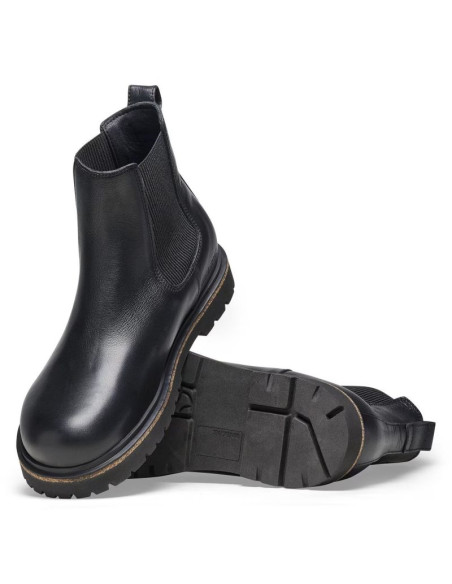 Sztyblety męskie birkenstock highwood slip on m lena black ze skóry naturalnej (1025764)