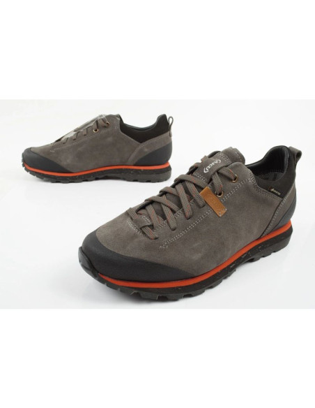 Aku bellamont gore-tex buty trekkingowe męskie wytrzymałe turystyczne szare