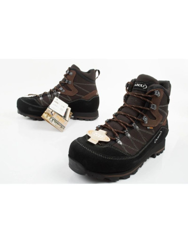 Aku trekker gore-tex buty trekkingowe męskie turystyczne za kostkę brązowe