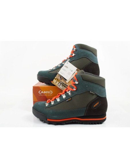 Aku ultralight gore-tex buty trekkingowe damskie turystyczne za kostkę zielone