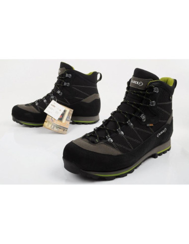 Aku buty trekkingowe męskie trekker gore-tex turystyczne za kostkę czarne szare