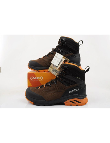 Aku buty trekkingowe męskie reactive gore-tex turystyczne za kostkę brązowe