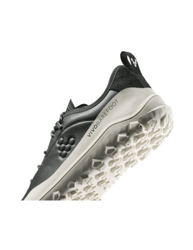 Buty męskie vivobarefoot tracker leather at low mens obsidian/white (309534-04)