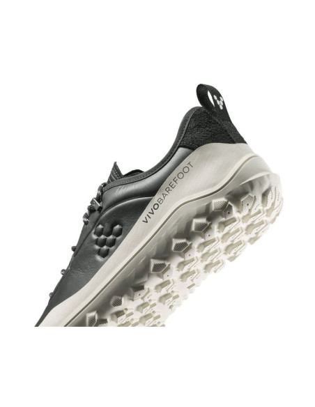 Buty męskie vivobarefoot tracker leather at low mens obsidian/white (309534-04)