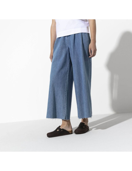 Chodaki damskie/męskie birkenstock boston habana olejowana skóra klapki regular szerokie (0860131)