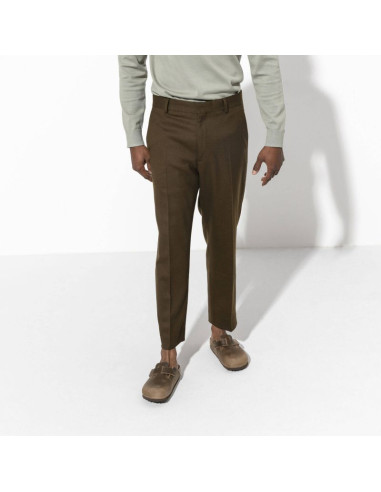 Chodaki damskie/męskie birkenstock boston tabacco brown olejowana skóra klapki regular szerokie (0960811)