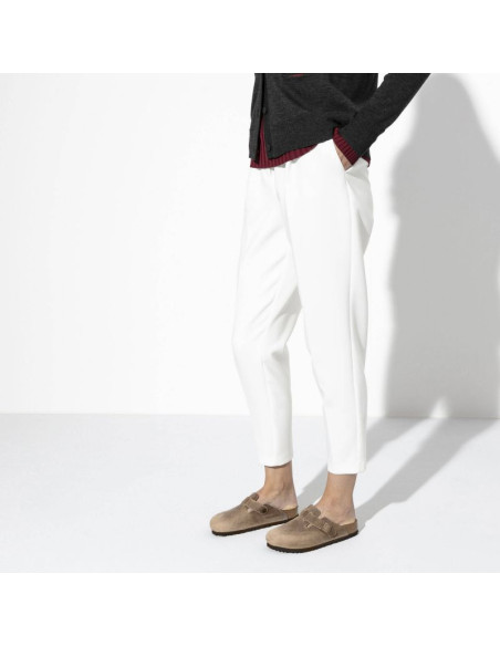 Chodaki damskie/męskie birkenstock boston tabacco brown olejowana skóra klapki regular szerokie (0960811)