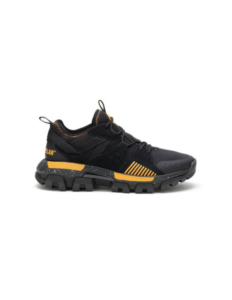 Buty sportowe męskie cat caterpillar raider sport sneakersy zamszowe czarne/żółte (p724513)