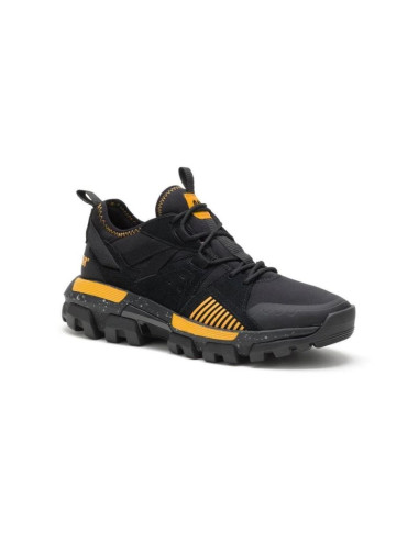 Buty sportowe męskie cat caterpillar raider sport sneakersy zamszowe czarne/żółte (p724513)