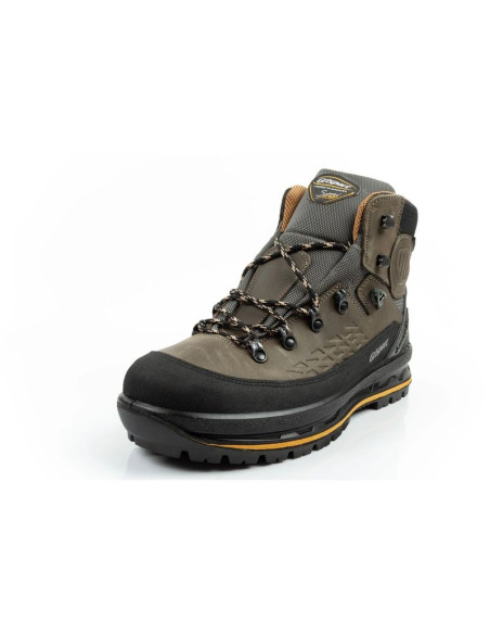 Grisport grigio buty męskie trekkingowe skóra wodoodporne za kostkę