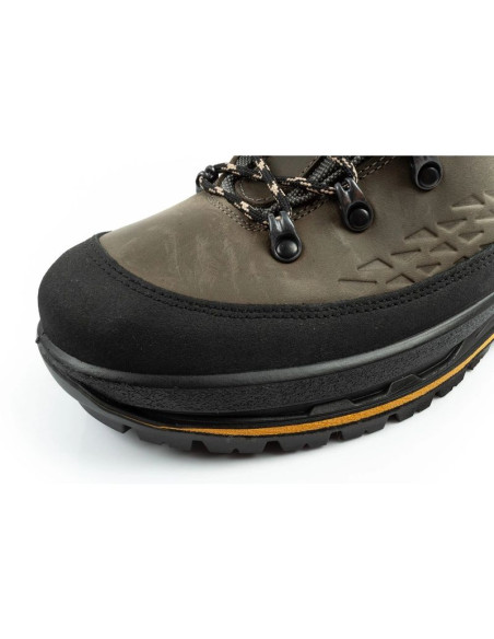 Grisport grigio buty męskie trekkingowe skóra wodoodporne za kostkę