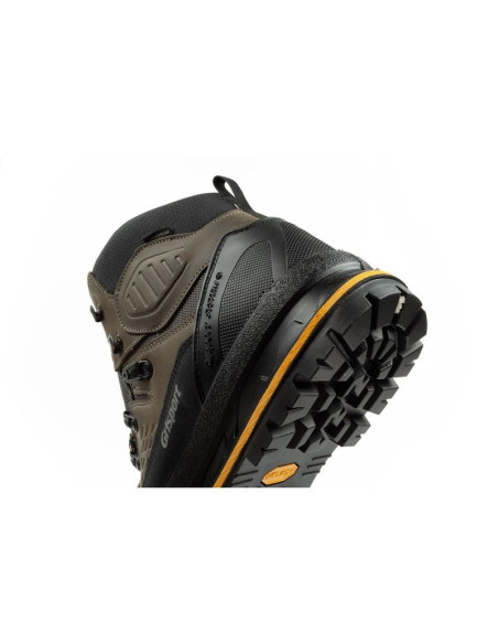 Grisport grigio buty męskie trekkingowe skóra wodoodporne za kostkę