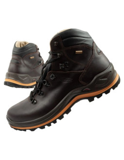Grisport marrone buty męskie trekkingowe skóra wodoodporne za kostkę