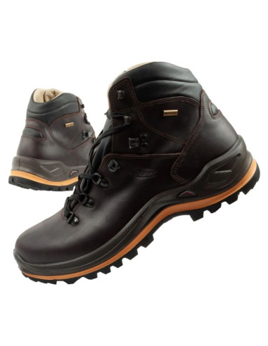 Grisport marrone buty męskie trekkingowe skóra wodoodporne za kostkę