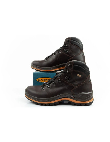 Grisport marrone buty męskie trekkingowe skóra wodoodporne za kostkę