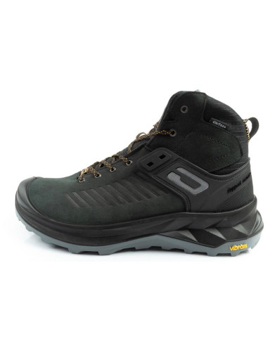 Grisport nero  buty męskie trekkingowe skórzane wodoodporne za kostkę