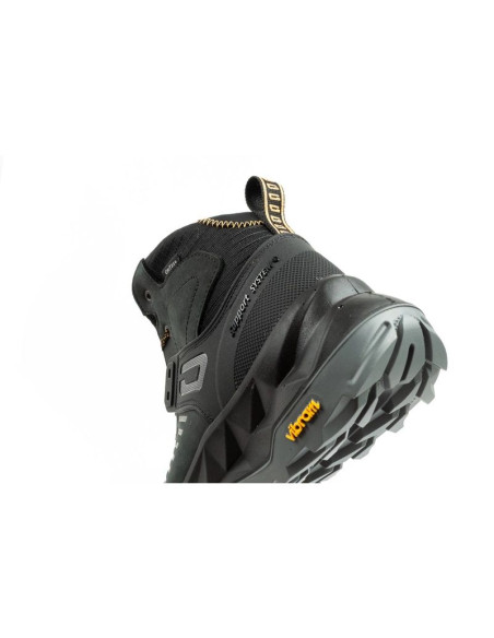 Grisport nero  buty męskie trekkingowe skórzane wodoodporne za kostkę